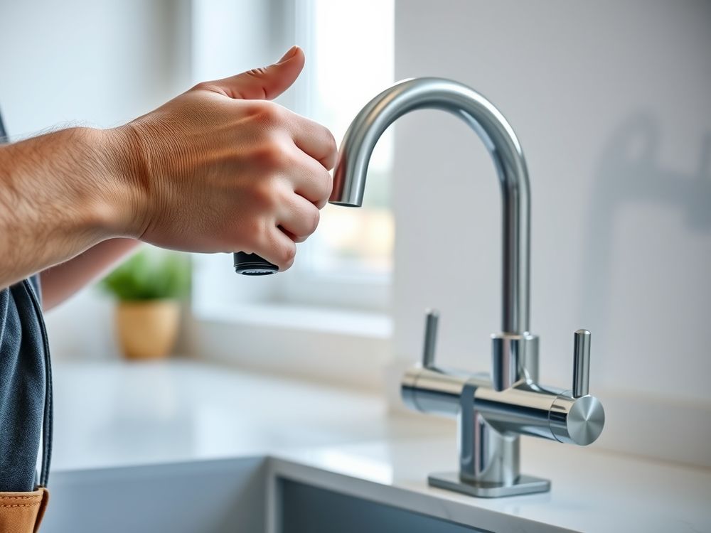 A new kitchen faucet going in.
